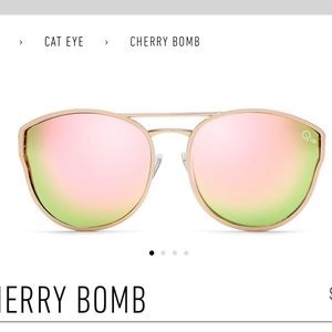 Quay cherry bomb cat eye sunglasses